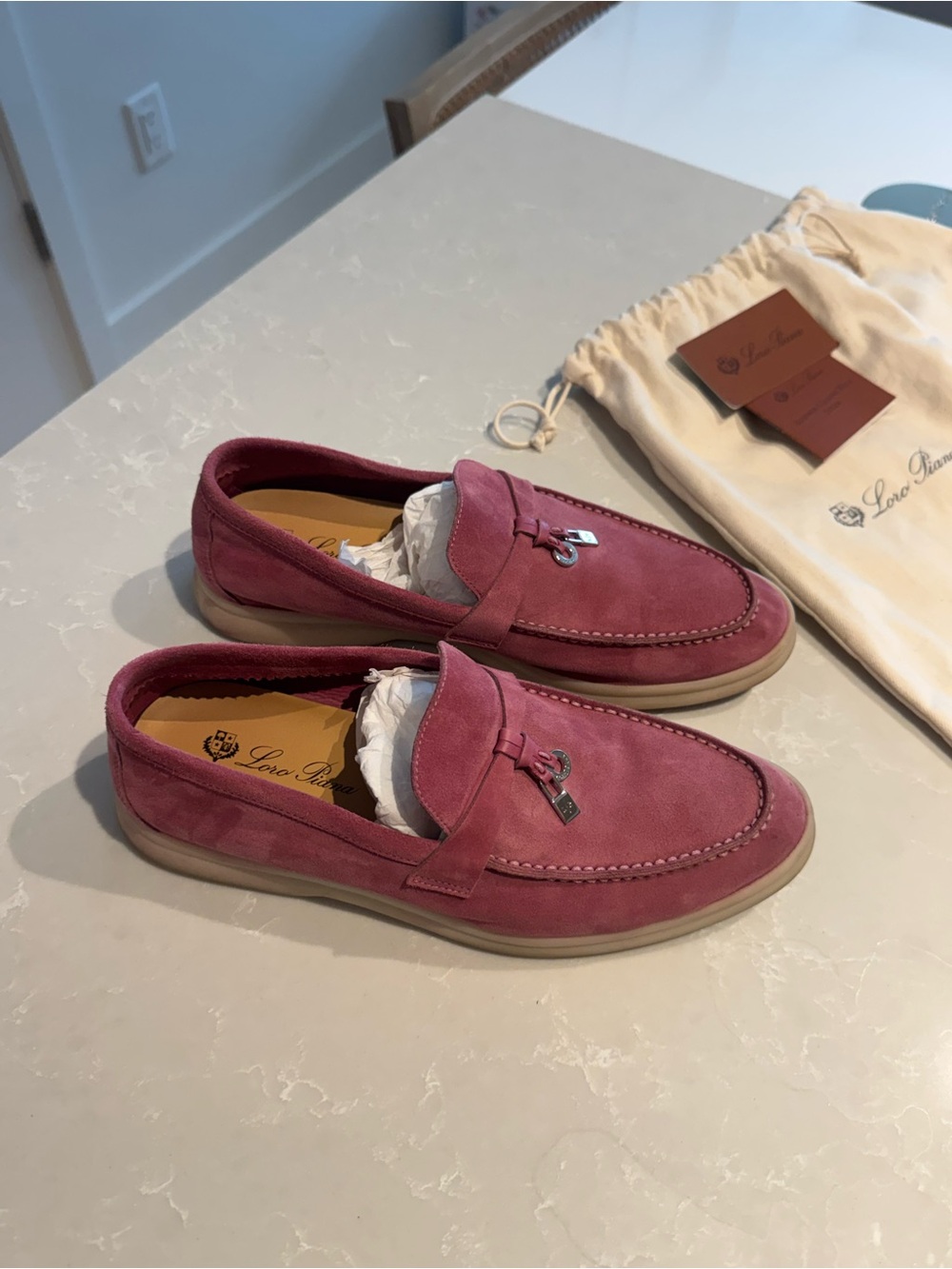 Loro Piana Suede Loafers